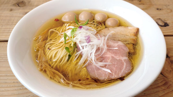 「【朝】うずらの味玉kiri_soba（潮）」@The Noodles & Saloon Kiriyaの写真