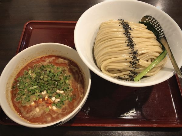 「坦々つけ麺（940円）400g」@つけめん・らーめん活龍 境店の写真