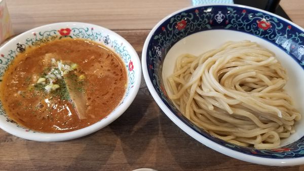 「数量限定　濃厚海老つけ麺」@凌駕IDEA イオンモール松本店の写真