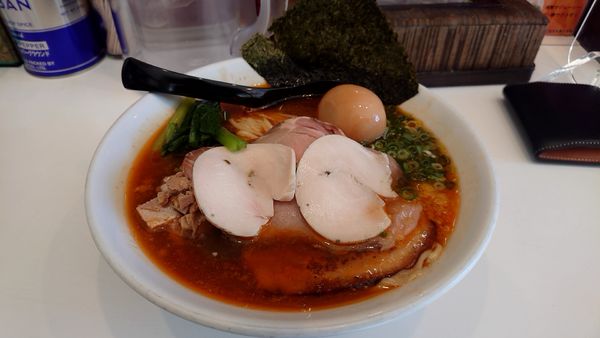 「特製海老そば 大盛」@海老・特濃煮干そば まるはの写真