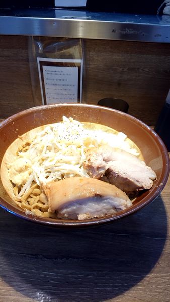 「限定カリー950円麺増し100円600g汁無し」@麺屋 浜一の写真