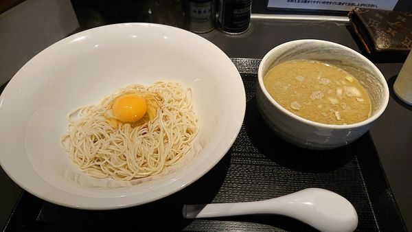 「釜玉つけそば」@煮干乱舞の写真