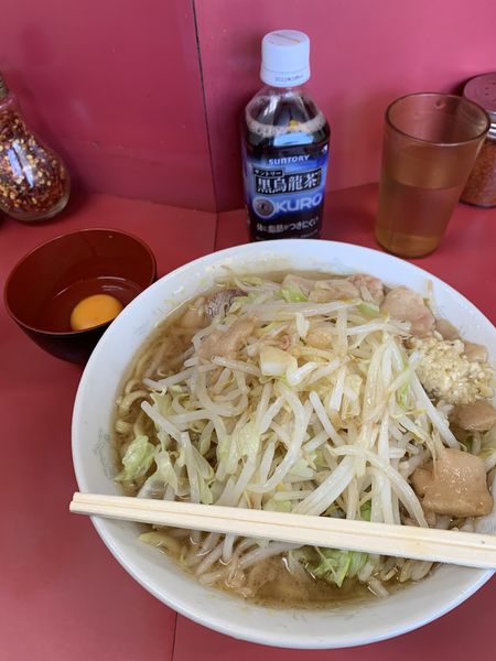 「ぶた二枚入小ラーメン」@ラーメン二郎 環七一之江店の写真