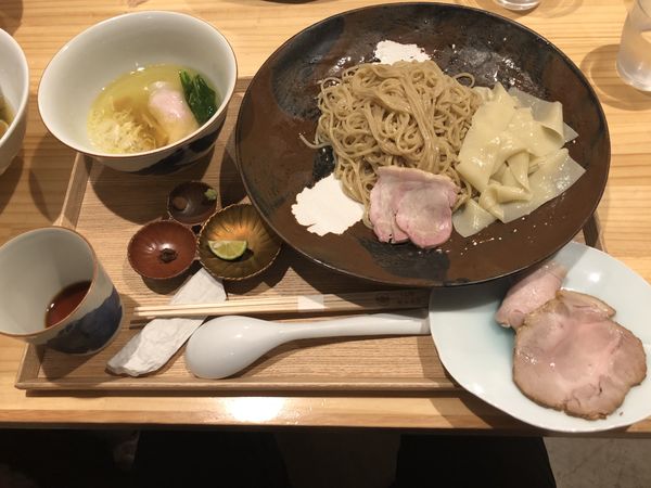 「つけめんしお　チャーシュー、スープ割」@飯田商店 湯河原本店の写真