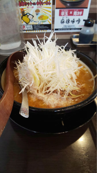 「味噌ラーメン＋白ネギ」@味噌ラーメン専門店 日月堂 南流山店の写真