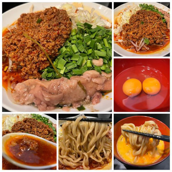 「台湾ラーメン 1050円生卵50円ニンニクアブラホアジャオ」@豚風。の写真