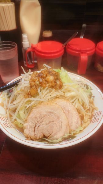 「ラーメン大盛  野菜マシ  油」@郎郎郎 向ヶ丘遊園店の写真