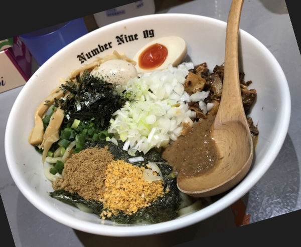 「まぜそば」@麺Dining Number Nine 09の写真