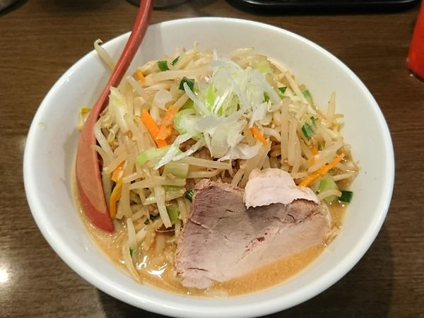 「なまらみそらーめん 、 ダブル野菜」@北海道らーめん なまら 阿見店の写真