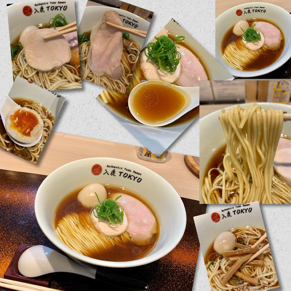 「醤油らぁ麺920円＋味玉」@入鹿TOKYOの写真