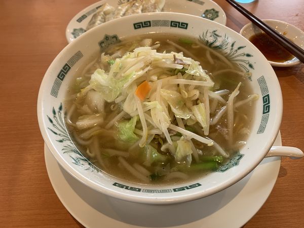 「野菜たっぷりタンメン麺少なめＣセット（700円）」@日高屋 南流山店の写真