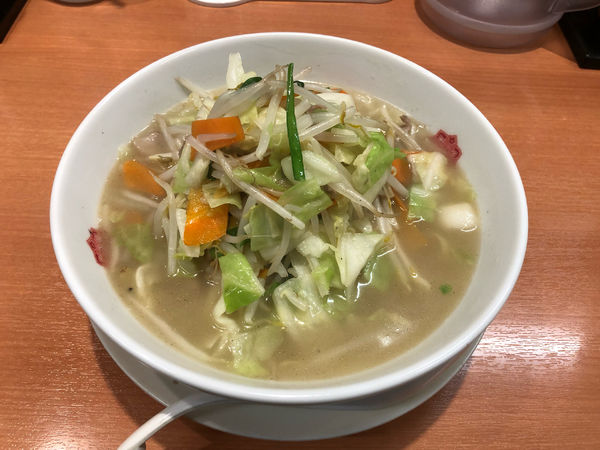 「野菜たっぷりタンメン」@日高屋 西新宿1丁目店の写真