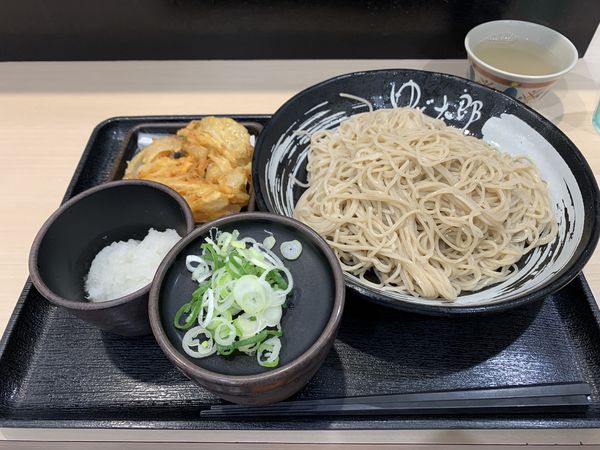 「朝そば（鬼おろし）370円＋麺増量無料券」@ゆで太郎 馬橋店の写真