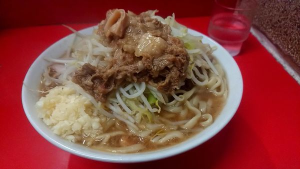 「小ラーメン（790円)ニンニクアブラ」@ラーメン二郎 松戸駅前店の写真