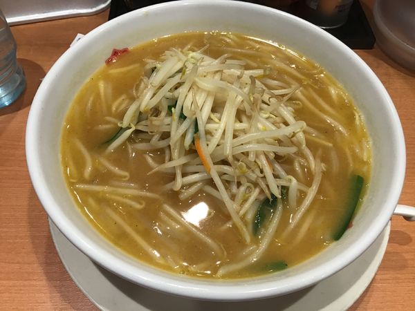 「味噌ラーメン540円(クーポンで大盛80円が無料)」@日高屋 柏西口駅前店の写真