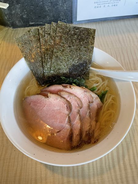 「塩らーめん+チャーシュー+兵庫明石産のり」@菜の写真