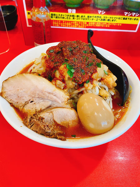 「凄い味噌ラーメン150g煮卵」@立川マシマシ 太田店の写真