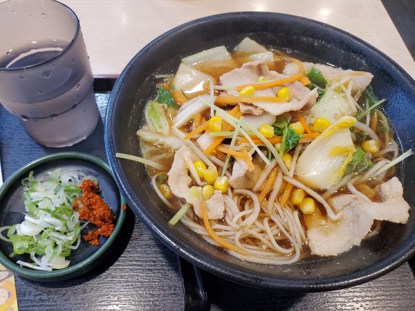 「肉野菜そば」@ゆで太郎 長者町店の写真