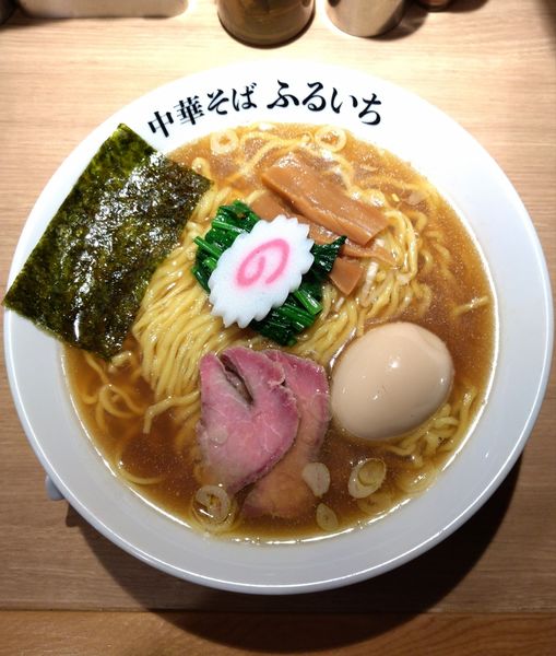 「中華そば大盛味玉（￥750+100+C）」@中華そば ふるいちの写真