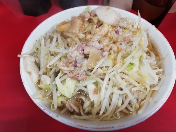 「ラーメン小　ニンニクアブラ」@ラーメン二郎 湘南藤沢店の写真