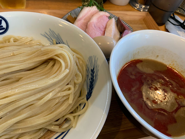 「特製濃厚つけそば大盛り自家製ピリ辛辣油」@中華蕎麦 生るの写真