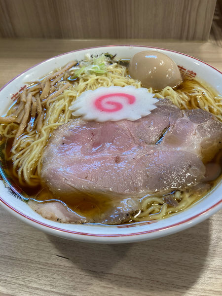 「支那そば　味玉」@くじら食堂bazar 三鷹店の写真