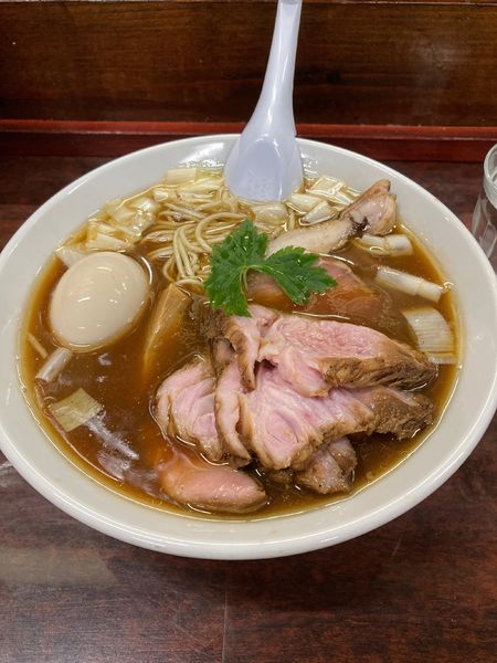 「コク醤油　特製トッピング」@鶏こく中華 すず喜の写真