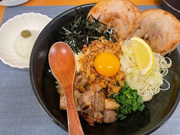 「特選まぜそば　(醤油)」@麺屋あげはの写真