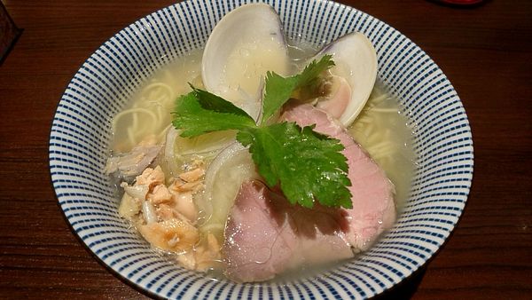 「本日の魚介そば「蛤×秋鮭」980円」@旬菜麺屋 雅流の写真