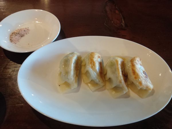 「肉汁アンビリーバボー餃子(焼き)495円」@二代目 TATSU 〜龍〜の写真