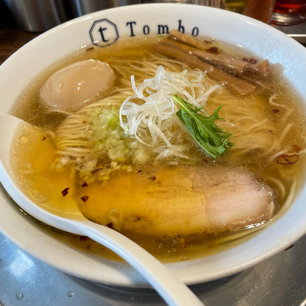 「味玉汐の旨味ソバ」@Tomboの写真