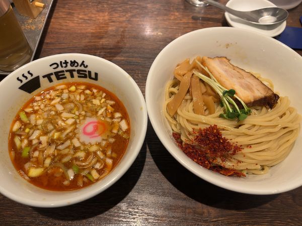 「辛つけめん」@つけめんTETSU 壱の木戸 水戸店の写真