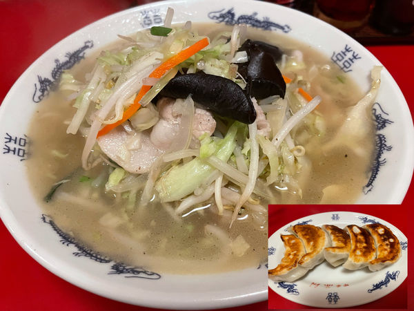 「タンメン880円、餃子490円」@中華料理 源助の写真