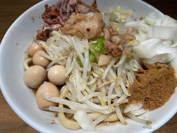 「たまラーメン（小）＋うずら：850＋100円」@MEN YARD FIGHTの写真