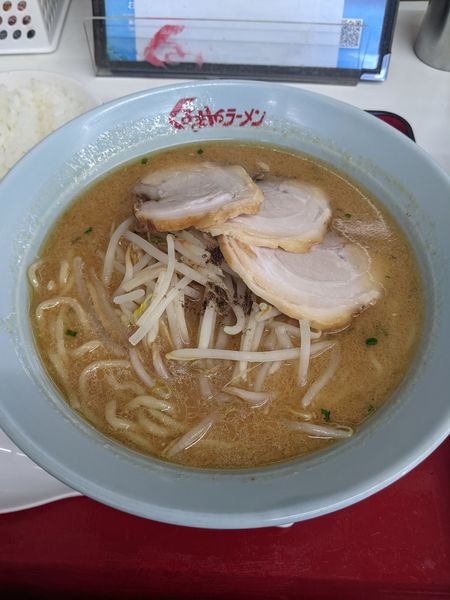 「味噌チャーシューメン（3枚）」@くるまやラーメン 飯能南町店の写真