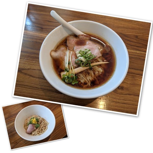 「醤油らーめん＋和え玉（塩）」@地鶏らーめん とりじの写真