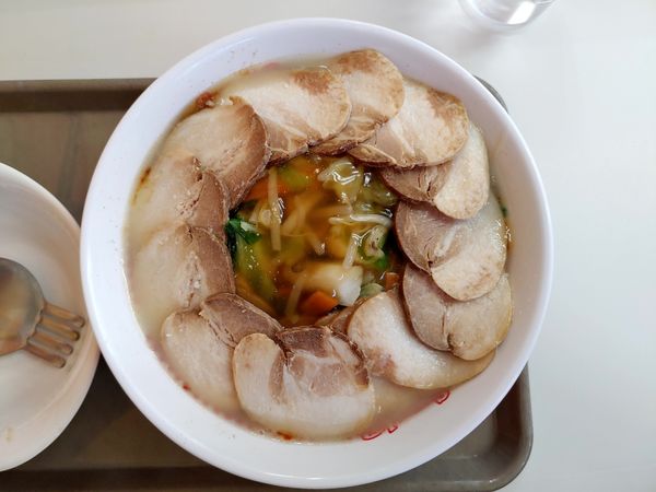 「あんかけ温野菜ラーメン　肉×４」@スガキヤ 大須店の写真