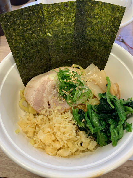 「自分でまぜる家系油そば(吉祥寺武蔵家監修)」@かっぱ寿司 福島矢野目店の写真