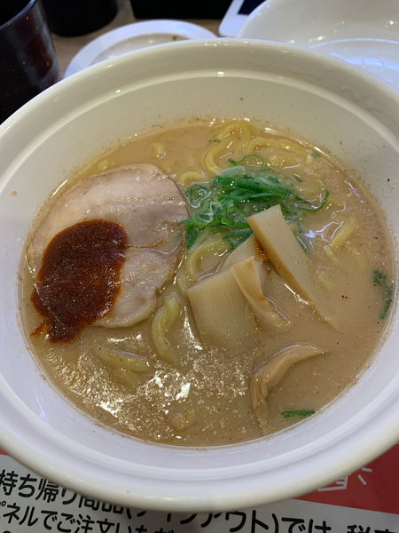 「すごい煮干ラーメン(ラーメン凪監修)」@かっぱ寿司 福島矢野目店の写真