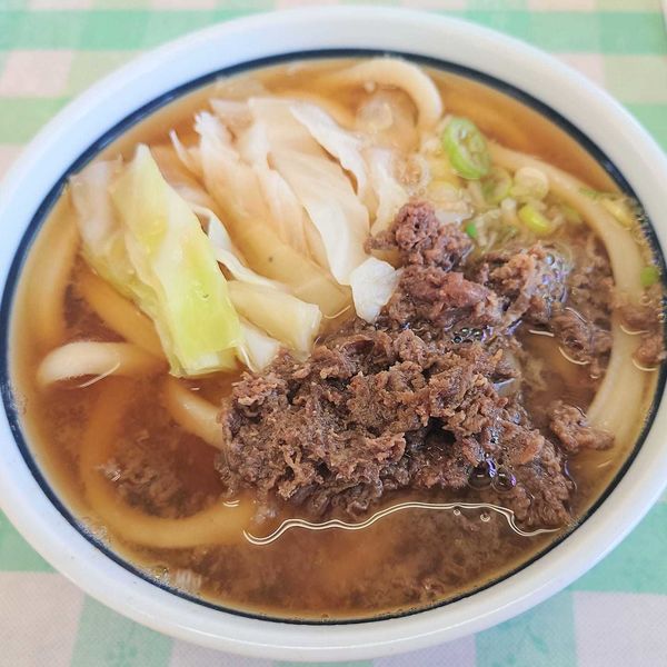 「肉うどん 450円」@みうらうどんの写真