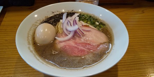 「煮干そば+味玉」@中華蕎麦 みうらの写真