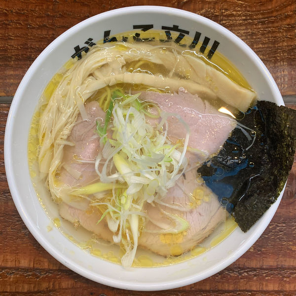 「塩（モモ）」@元祖一条流がんこラーメン たま館分店の写真