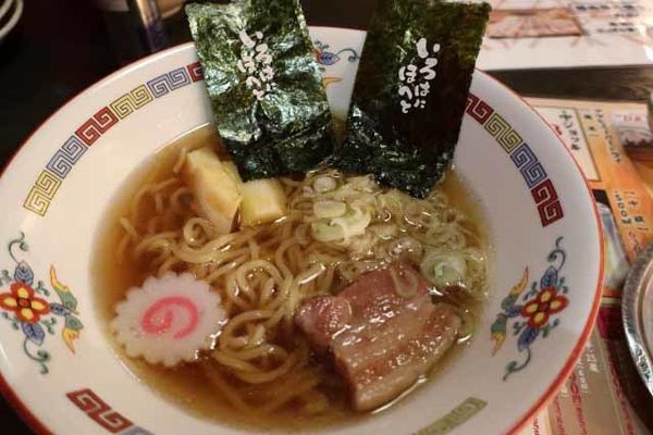 「中華そば（ハーフ麺）　429円」@いろはにほへと 会津若松店の写真