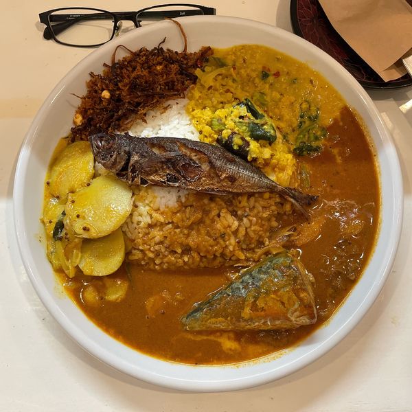 「魚カレー」@ニコニコまぜ麺＆カレーの写真