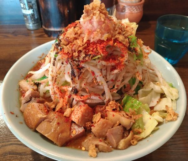 「辛二郎+野菜」@光そばの写真