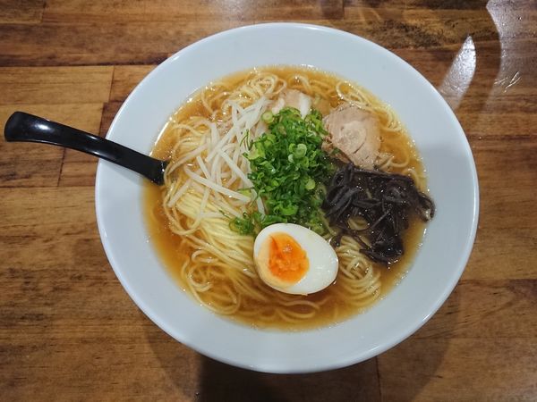 「醤油ラーメン大盛（850円）」@ラーメン まめマメ食堂の写真