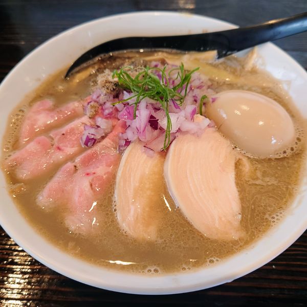 「【秋の限定】特製のどぐろSOBA 1250円」@中華そば 向日葵の写真