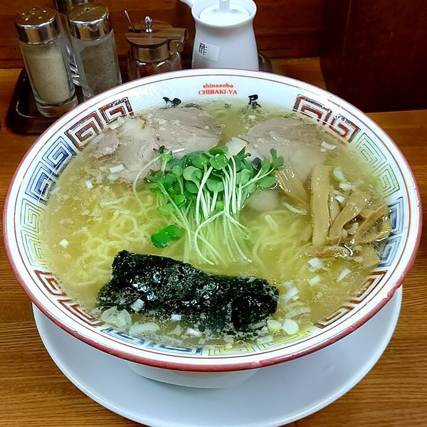 「支那そば (塩  大盛)」@ちばき屋 葛西店の写真