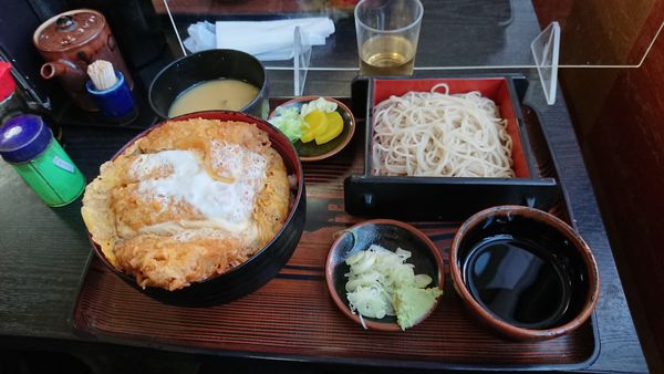 「カツ丼セット」@あつぎ長寿庵の写真