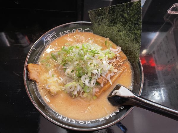 「味噌らーめん　ネギトッピング」@麺屋 白鬚の写真